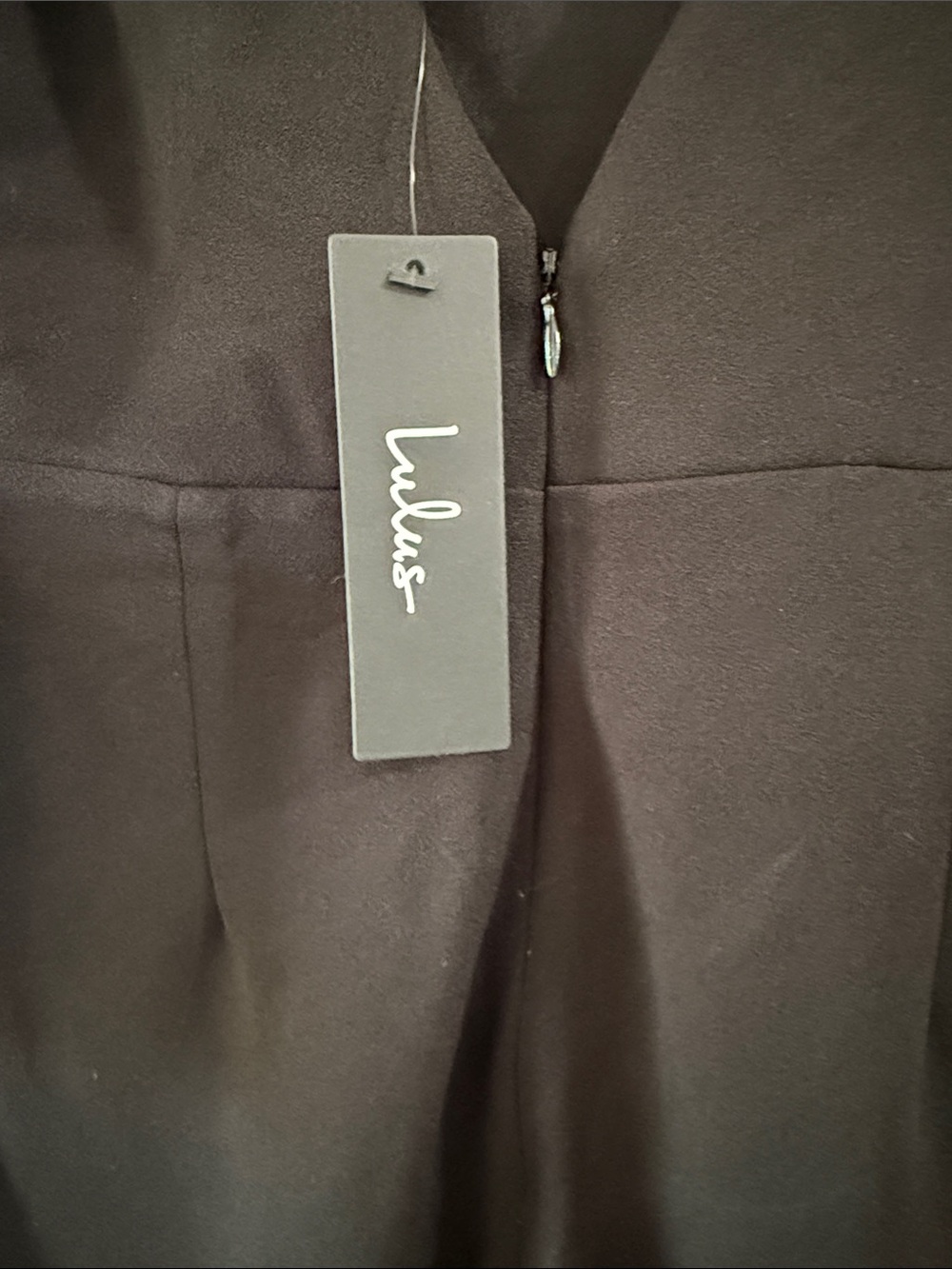 Lulu's Black Square-Neck Ruffle-Hem Dress - Picture 5 of 5